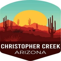 i uvozi Christopher Creek Arizona Suvenir Vinil naljepnica za naljepnicu Kaktus Desert Design