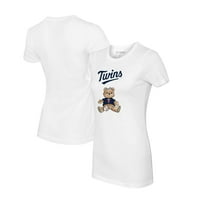 Ženska malena kaiš bijela majica Minnesota Twins Twdy majica