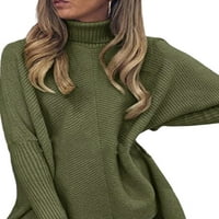 Ženska plus veličina Dolman džemper s rukavima s rukavima s rukavima Srednja duljina labav pulover pleteni