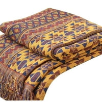 Labakihah pokrivač čisti pamuk tkani boemski pokrivač kauč na razvlačenje prekriveno patchwork pleteno