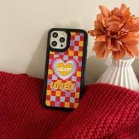 Toyella Šareni izvezeni futrola za srce Rhombs Heart Telefon Cijeli ekran ljubavi iPhone12PRO