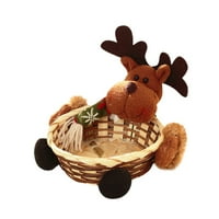 Pgeraug Božićni ukrasi Božićni bombona za skladištenje košara Dekoracija Santa Claus Korpa za pohranu
