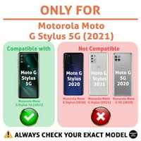 Talozna tanka futrola kompatibilna za Motorola Moto G Stylus 5G, začinjeni čili paprika, lagana, fleksibilna,