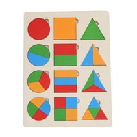 Blokovi uzorka i ploča, Puzzle igračke Montessori igračke za rani obrazovni poklon za trogodišnje dječake