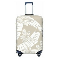 Poliesterski elastični poklopac prtljage, svijetlo smeđi cvijet Tekstura za putni kofer za zaštitu od