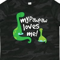 Inktastic My Pawpaw djed voli me dinosaur poklon toddler boy djevojka majica