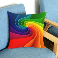 Gladni jastučnica-šareni apstraktni jastuk za jastuk duge