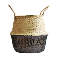 SHPWFBE Pots Seagr Wicker Korpa Cvjetna košara Sklopiva košara Košarica Dekoracija za pohranu