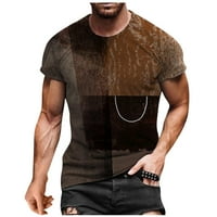 Košulje za muškarce Ljetni povremeni tiskani kratki rukav okrugli vrat Top majica