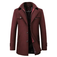 Muška jakna lagana vitlačka jakna za bomber jesen i zimski ležerni modni kaput čvrsta boja ne peglanje