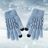 Screen rukavice za zimske terme plus pletene biciklističke rukavice rukavice rukavice