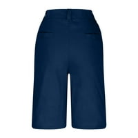 Homodles muške fit kratke hlače - trendy zip casual hlače mornarička veličina m