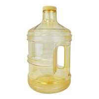 Gallon BPA Besplatna plastična plastična za piće za piće Big ua boca sa držačem sa držačem - žuta