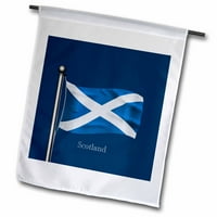 Mahanje zastavom Škotske na zastavi sa tamnoplavom pozadinom bašte zastava FL-165743-1