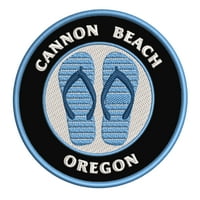 Cannon Beach, oregon Iron ili šivanje na vezenu mrlju od tkanine zakrpa Ocean Beach, soli Life Iconic