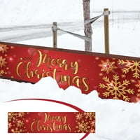 Clearsance Božićni baner na otvorenom - 98,42x, božićnjak Trper TRIM, BOŽIĆNI Dvorište Banner, Božićno