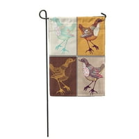 Akcent ptica Ljepotica Birdy kolekcija slatka doodle bašta za zastavu ukrasna zastava baner kuće
