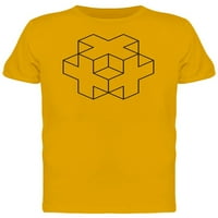 Cross 3D umjetnička majica muškarci -Image by shutterstock, muško 3x-velika