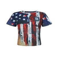 NIUER MAN USA Američki dres zastava Top kratkih rukava TEE majica Summer Beach Vintage nevorana lubanja