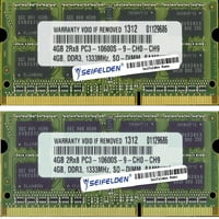 Seifelden 8GB memorijski ram za nadogradnju memorije toshiba qosmio x775-sc7102l laptop