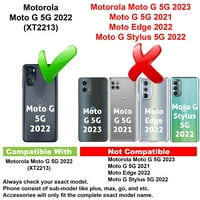 Vibecover tanak futrola kompatibilna za Motorola Moto G 5G, ukupna zaštitna zaštitnica, zaštitni štitnik