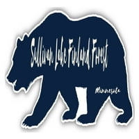 Sullivansko jezero Finska Forest Minnesota suvenir Vinil naljepnica za naljepnicu Bear Dizajn