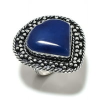 Lapis lazuli dragulje ručno rađene sterling srebrni poklon nakit veličine 6