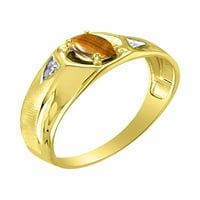 * Rylos jednostavno elegantan prekrasan prsten za oči - novembar roštilj * 14k žuto zlato