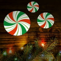 Opolski set božićni crtani podni zid bombonski naljepnice DIY samoljepljivi dekor