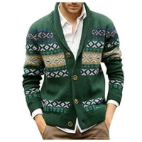 Muški džemper kaput muns jesen i zimska modna košulja dno dno pletena vuna topla jakna casual kaputi