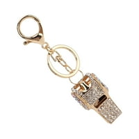 Keychain, Whistle tipke za ključeve? Dekoracija Češki rhinestones za ruksaka za torbicu bijele boje