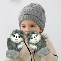 Binmer dječje rukavice zimski vanjski vjetrovit plus baršunast toplo za zaključavanje, slatke životinjske