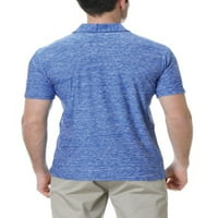 Voguele muns t majica rever izrez TEE gumb dole polo majica Golf pulover casual bluza svijetlo plava
