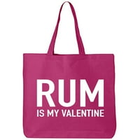 Rum je moja torba za tanko za tanko za pamuk od valentina