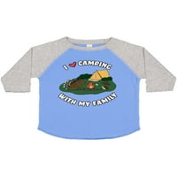 Inktastic I Heart Camping sa porodicom sa ježom i porcupinskim poklonom majica malih majica ili majica