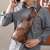 Muška ramena USB torba za grudni torba paket sportske torbe za punjenje