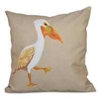 Po dizajnerskoj plaži za odmor Pelican March Print Vanjski jastuk