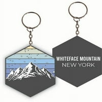 WhiteFace Mountain New York Ski Snowboard Zimska avantura Metalni privjesak