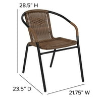 Anacely slaganje popločane bočne stolice, trajnost okvira: otporan na vodu; Otporan na hrđe, težinski