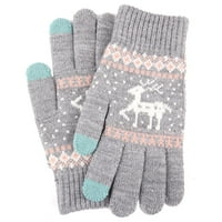 Svečane Xmas rukavice Ostanite toplije svečane sa božićnim rukavicama zimske pletene rukavice sa dodirnim