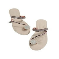 Bellella Womens Flip flops rhinestone ravne sandale Ljetne modne papuče Lagana tinjska sandala vanjski