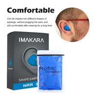 Zvučni uši ušima za ušima protiv buke mekani uši za buku baterijske vodootporne uši za spavanje