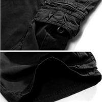 Ecqkame Muški remen Troškoj kratkih hlača za muškarce Ležerne prilike čiste boje na otvorenom Pocket