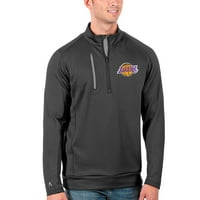 Muški Antiguarni ugljen Los Angeles Lakers Veliki i visoki generacijski jakni u četvrt zip-zip