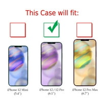 Slim-Fit Zaštitna futrola za telefon kompatibilna sa iPhone iPhone Pro, sa zaštitnim zaslonom od kaljenog