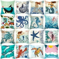 Mairbeon Ocean Starfish sirene morske kornjače Mekani jastuk pokrov jastuk Kućni dekor
