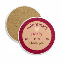 Valentine's Party Volim te strelice Srčane koprive šalice za zaštitu tableta upijajuća kamena
