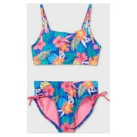 Tropski cvjetni bikini kupaći kostimi za djevojke - Cat & Jack Blue M