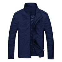 Guvpev Muški pobednik dugih rukava s dugim rukavima, jakna za jaknu za bluzu od tine - plavi XL