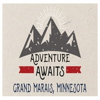 Grand Marais Minnesota suvenir Frižider Magnet Avantura čeka dizajn